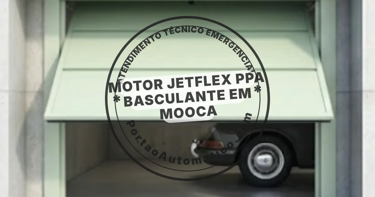 Motor jetflex PPA Basculante em Mooca | PortaoAutomatico.com